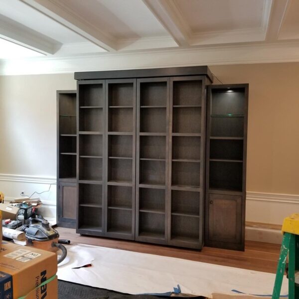 Customer installed library wallbed