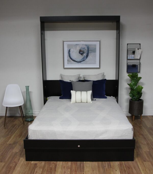 Euro Table Bed - black front bed open