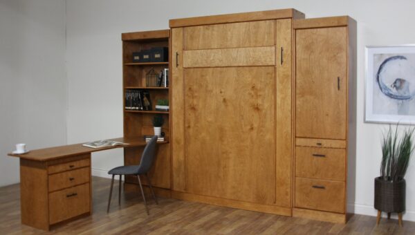 Sonoma murphy bed - bed folded with desk