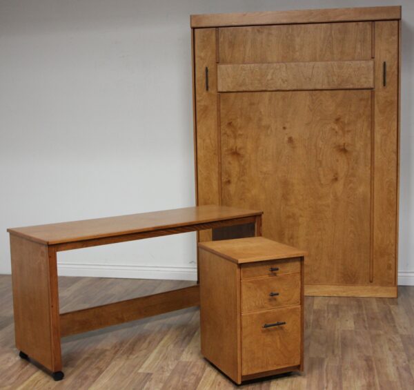 Sonoma murphy bed - desk and cabinet