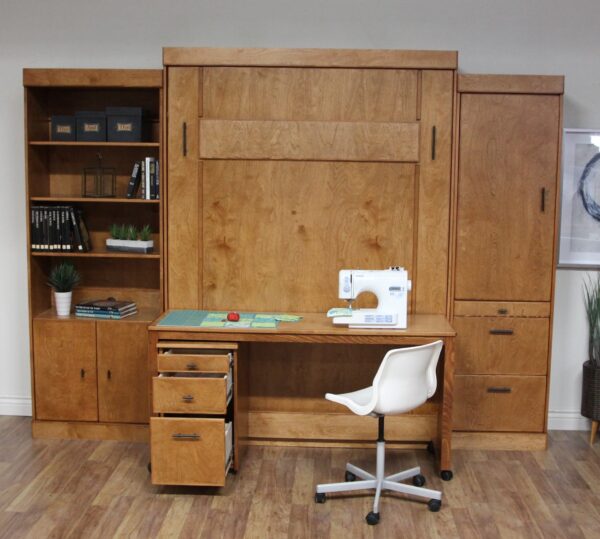 Sonoma murphy bed - with piers and desk and decore