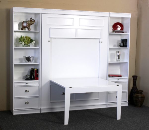 white table wallbed