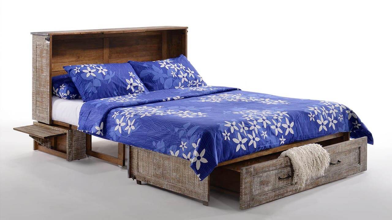 Blue bedding chest bed