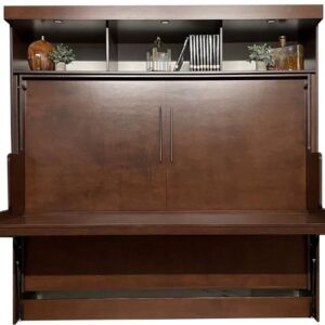 Euro Desk bed with hutch closed