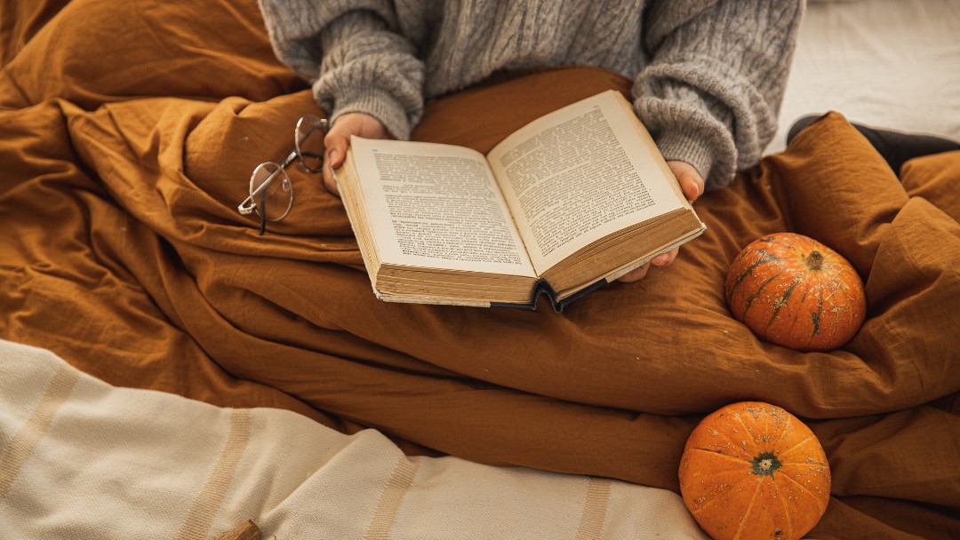 Cozy Bed with Fall Decor | Keller Wall Beds