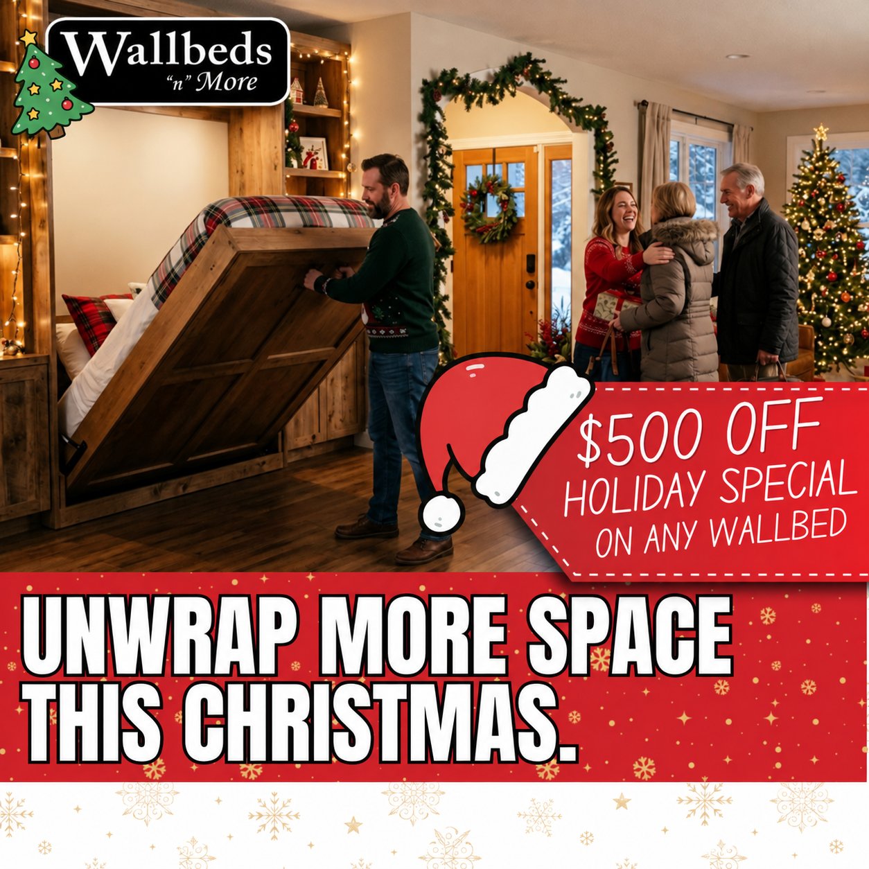 Wallbeds n More holiday special - $500 off any wallbed