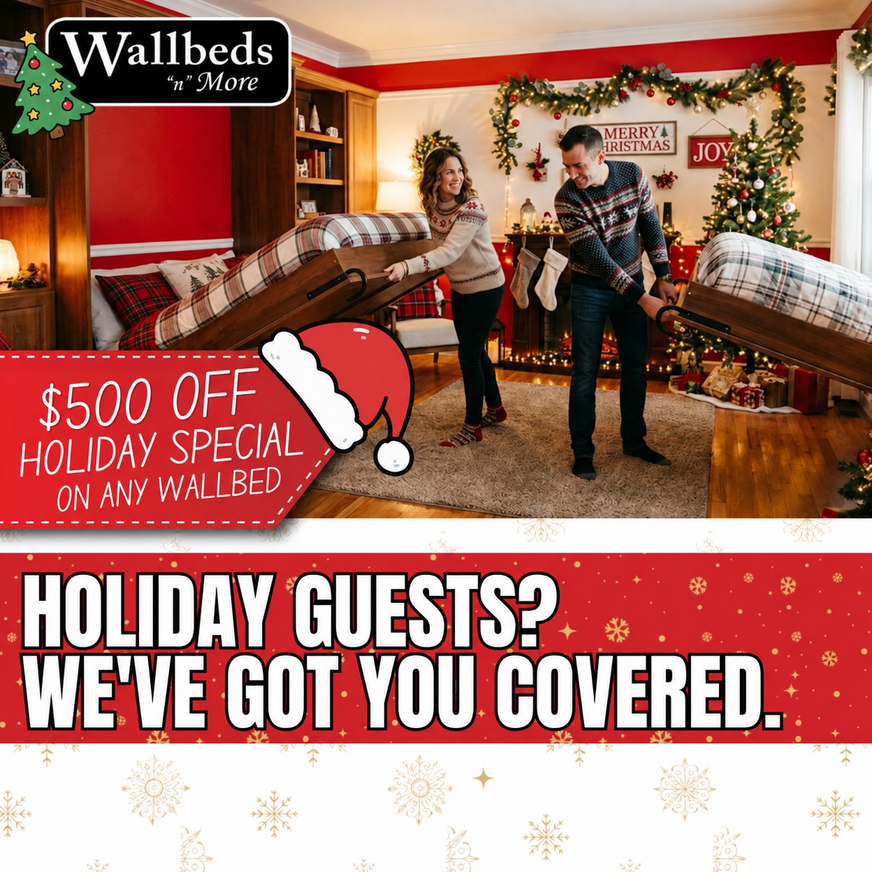 Wallbeds n More holiday special - $500 off any wallbed